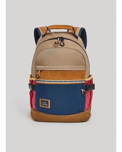 Pepe Jeans Mochila de viaje multicolor - Azul