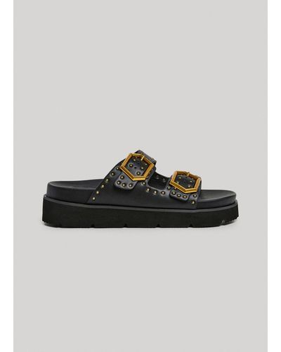 Pepe Jeans Sandales plateforme - Noir