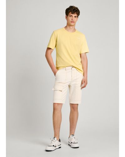 Pepe Jeans Shorts denim relaxed fit - Weiß