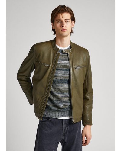 Cazadora de cuero Pepe Jeans de hombre | Rebajas en línea, hasta el 40 % de  descuento | Lyst