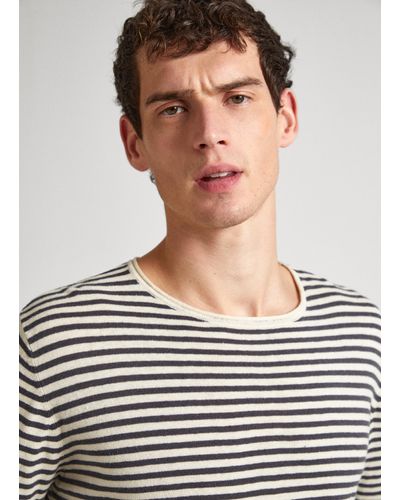 Pepe Jeans Maglia tricot a righe - Multicolore