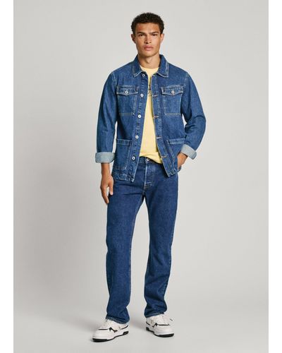 Pepe Jeans Jeans loose fit regular waist - penn - Blau