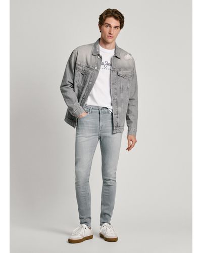 Pepe Jeans Jeans skinny fit regular waist - finsbury - Grau