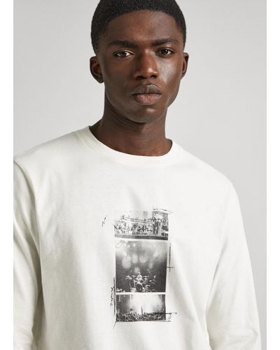 Pepe Jeans T-shirt fotodruck - Mehrfarbig