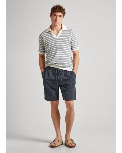 Pepe Jeans Shorts pull-on relaxed fit - Blau
