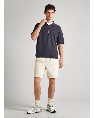Pepe Jeans Shorts cord regular fit - Blau