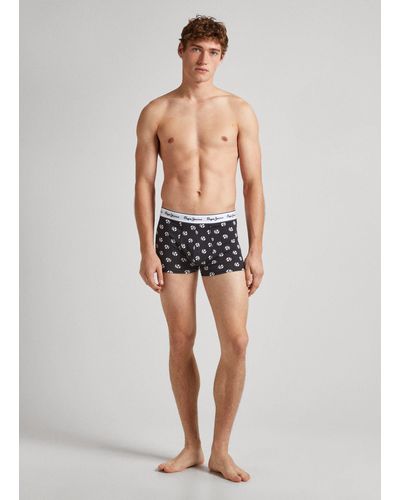 Pepe Jeans Confezione da 3 boxer in cotone - Nero