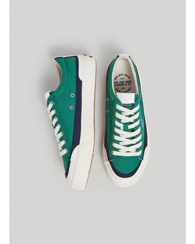 Pepe Jeans Zapatillas algodón suela cupsole - Verde