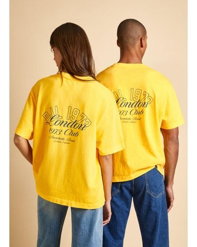 Pepe Jeans T-shirt unisexe relaxed fit - Jaune