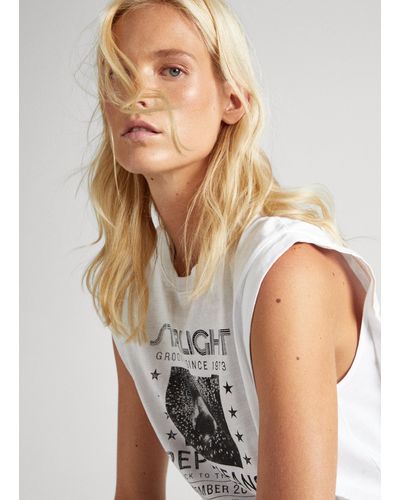 Camisetas y tops Pepe Jeans de mujer Rebajas en l nea hasta el