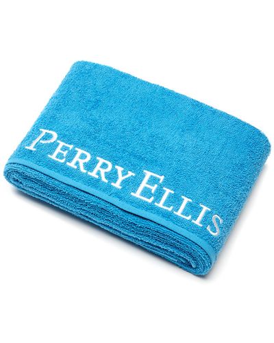 Perry Ellis Aqua Beach Towel - Blue