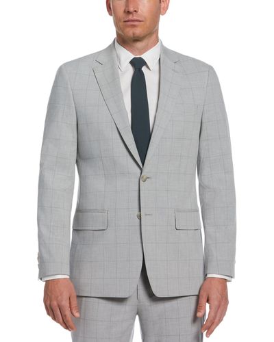 Perry Ellis Slim Fit Light Stretch Suit Jacket - Gray