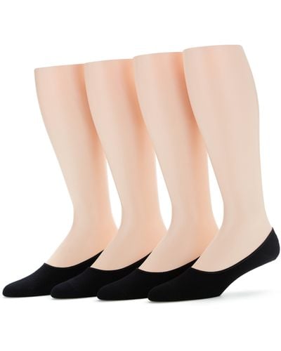 Perry Ellis 4 Pack Liner Socks - White