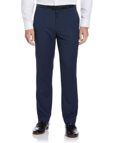 Perry Ellis Slim Fit Washable Suit Pant - Blue