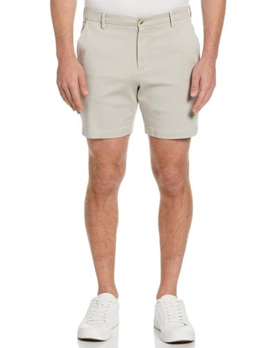Perry Ellis 7" Stretch Solid Tech Short - Natural