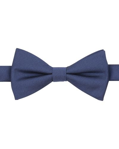 Perry Ellis Sable Solid Silk Bow Tie - Blue