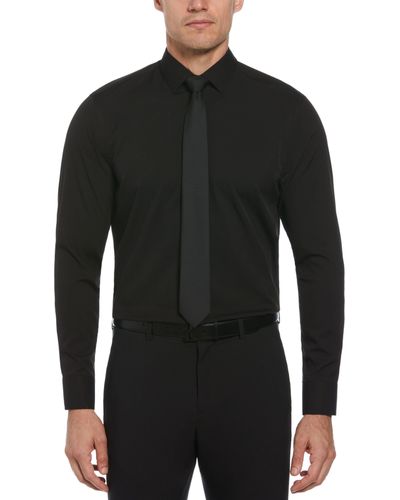 Perry Ellis Slim Fit Total Stretch Performance Dress Shirt Pants - Black
