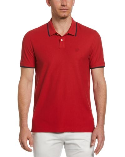 Perry Ellis Pique Polo Shirt - Red