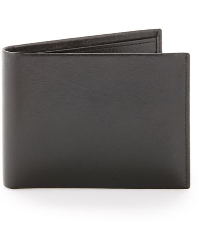 Perry Ellis Genuine Glazed Leather Wallet - Black