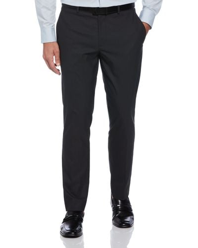 Perry Ellis Slim Fit Stretch Washable Suit Pant - Black