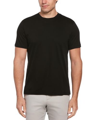 Perry Ellis Cotton Crew Neck T-Shirt - Black
