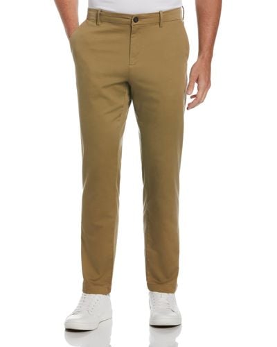 Perry Ellis Slim Fit Anywhere Stretch Chino Pant - Natural