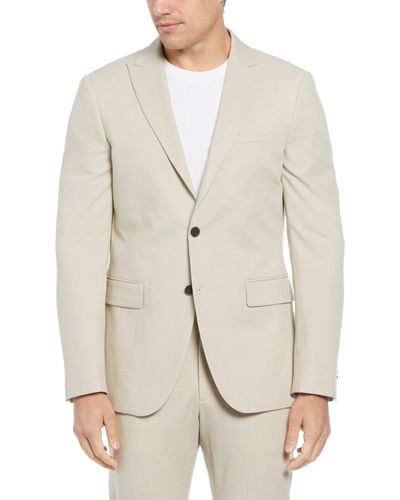 Perry Ellis Slim Fit Peak Lapel Louis Suit Jacket - White