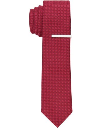 Perry Ellis Evin Mini Tie - Red