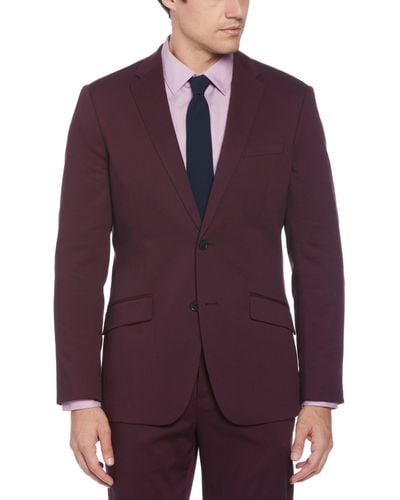 Perry Ellis Slim Fit Performance Tech Suit Jacket - Purple