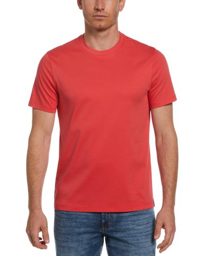 Perry Ellis Cool Interlock T-Shirt - Red