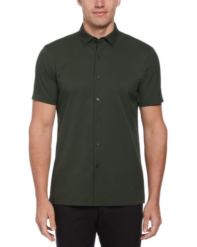 Perry Ellis Slim Fit Total Stretch Solid Shirt - Green