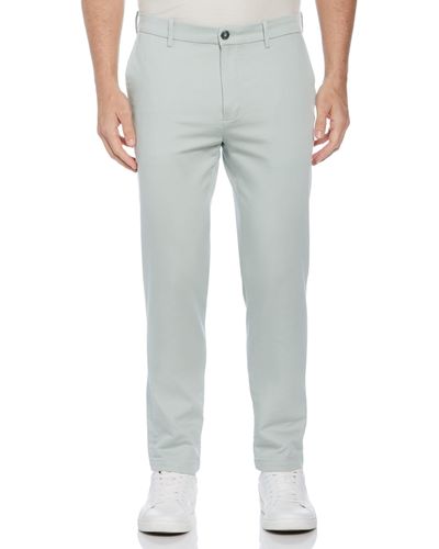 Perry Ellis Slim Fit Anywhere Stretch Chino Pants - Gray