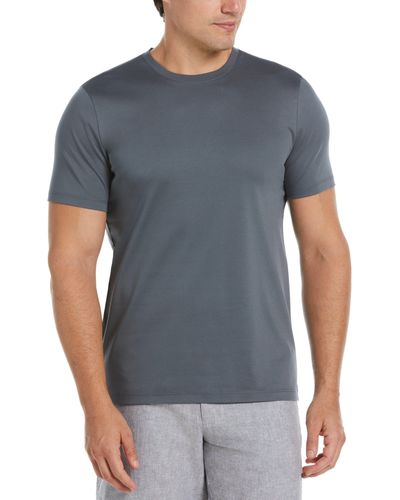 Perry Ellis Cotton Crew Neck T-Shirt - Gray