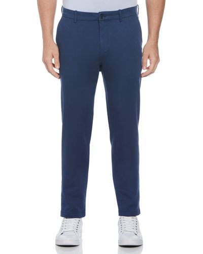 Perry Ellis Slim Fit Anywhere Stretch Chino Pant - Blue