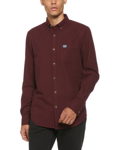 Perry Ellis Oxford Button Down Shirt - Red