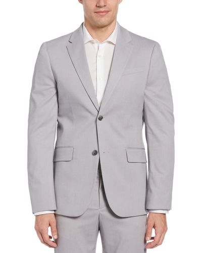 Perry Ellis Slim Fit Performance Tech Suit Jacket - Gray