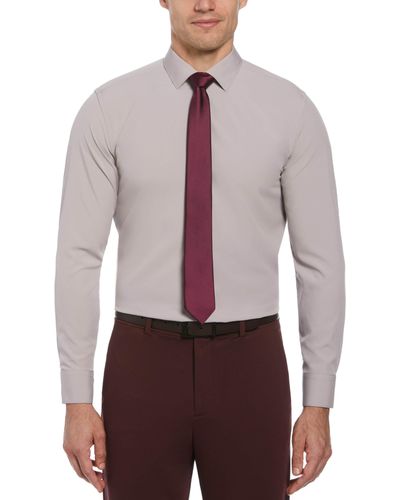 Perry Ellis Slim Fit Total Stretch Performance Dress Shirt - Red