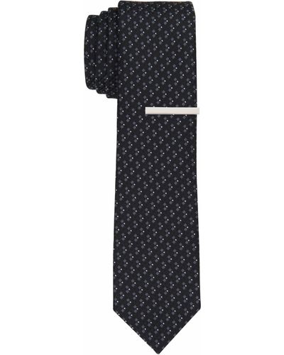 Perry Ellis Samsom Mini Slim Tie - Black