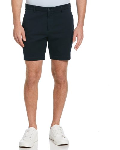 Perry Ellis 7" Stretch Dyed Solid Twill Short - Blue