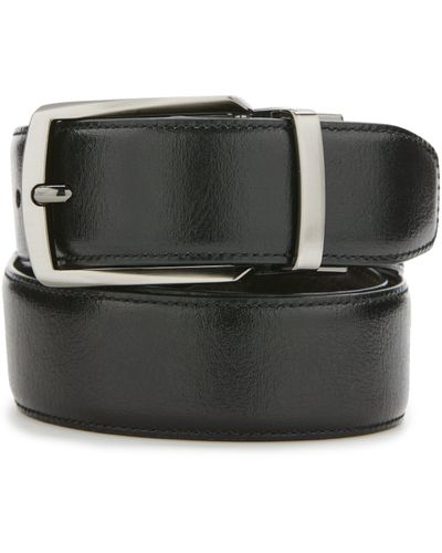 Perry Ellis Park Slope Black Leather Belt