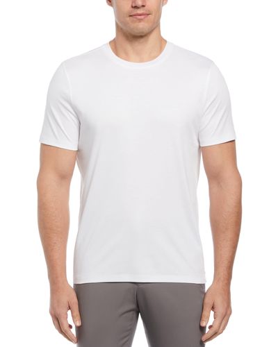 Perry Ellis Cotton Crew Neck T-Shirt - White