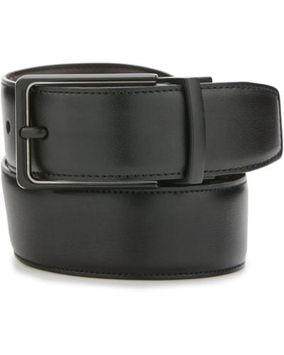 Perry Ellis Black Leather Belt