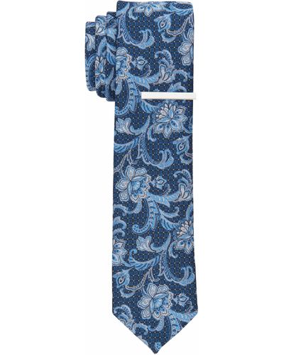 Perry Ellis Rigby Floral Tie - Blue