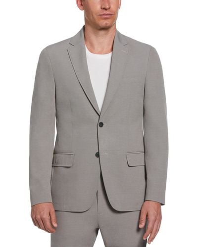 Perry Ellis Slim Fit Tech Suit Jacket - Gray