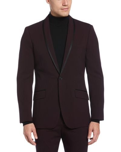 Perry Ellis Very Slim Fit Tuxedo Jacket - Black