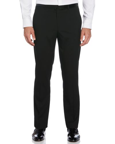 Perry Ellis Slim Fit Stretch Tuxedo Suit Pant - Black