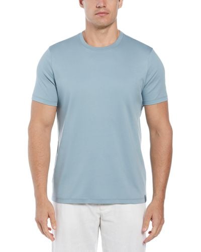 Perry Ellis Cotton Crew Neck T-Shirt - Blue