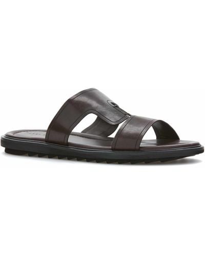 Perry Ellis Slip-On Sandals Shoes - Brown