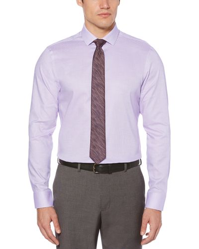 Perry Ellis Slim Fit Lilac Dress Shirt - Purple