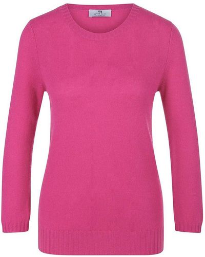 Peter Hahn Rundhals-pullover aus 100% premium-kaschmir - Pink